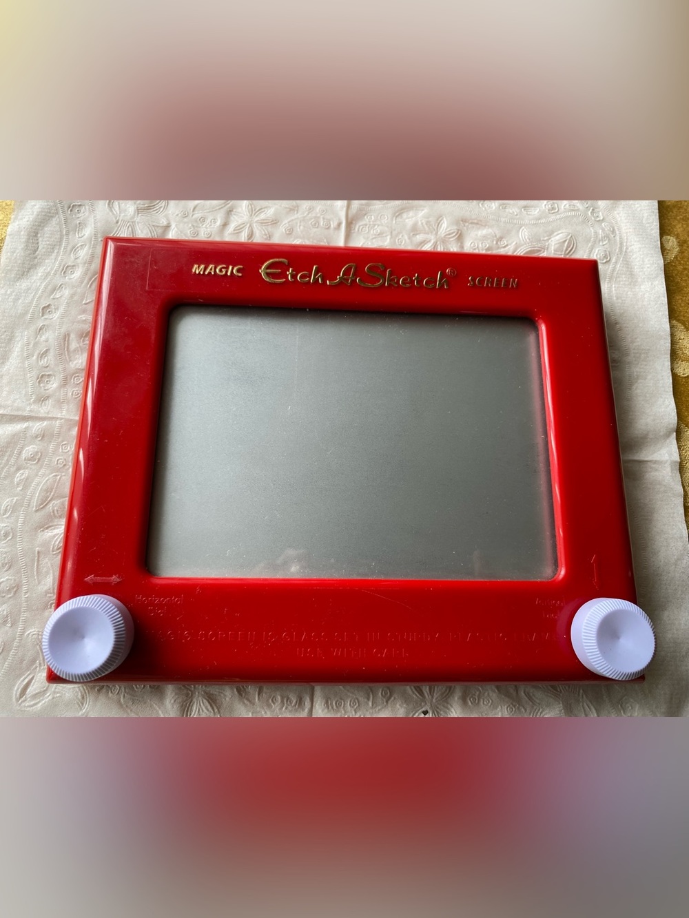 Classic Red Etch A Sketch Drawing Tablet